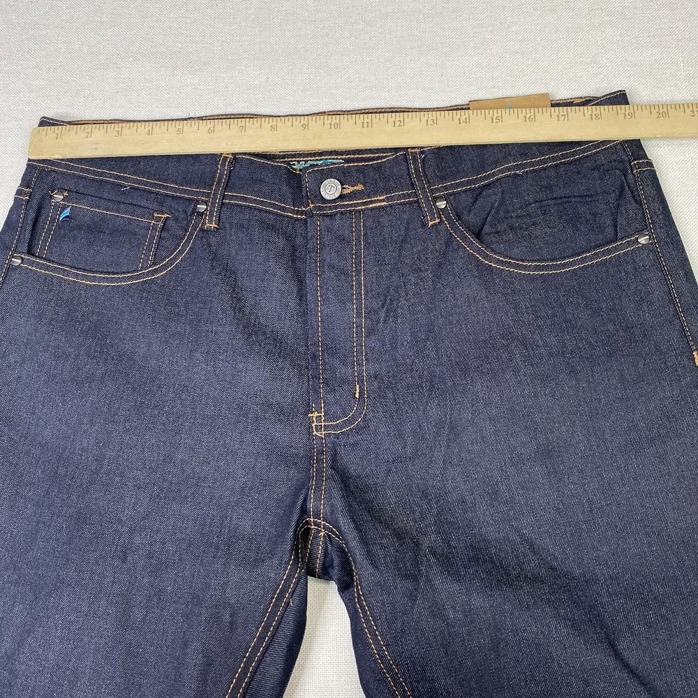 Tailor Vintage Jeans Mens 38x30 Canaan Slim Fit Stretch Indigo‎ Rinse Wash - Picture 9 of 14